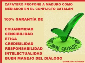 Zapatero propone a Nicolás Maduro como mediador en el conflicto catalán